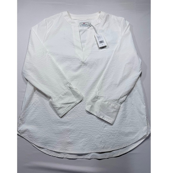 Vineyard Vines Harbor Savannah Popover Top - NWT - Small - Picture 3 of 6